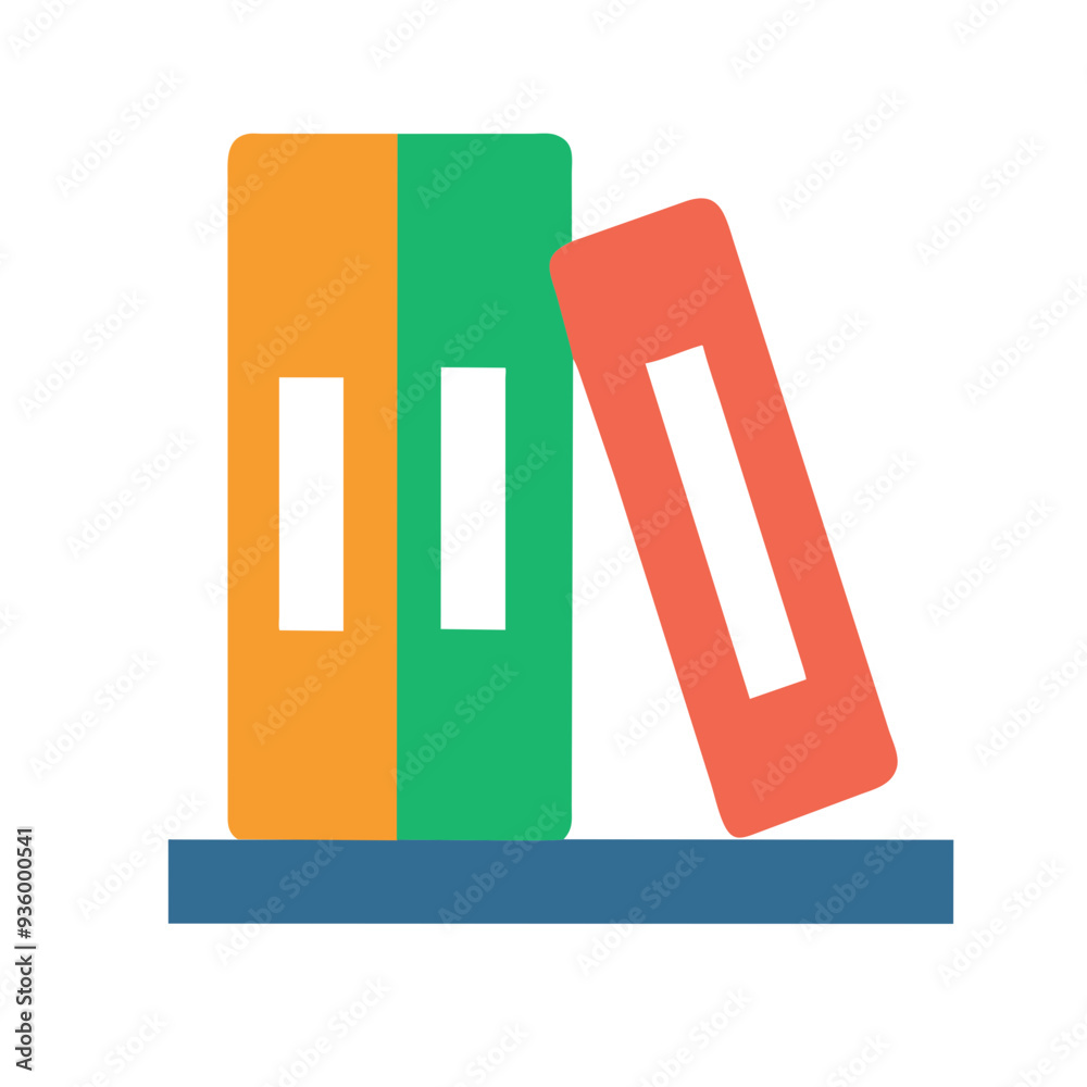 Collection of Colorful Books Stacked on a Shelf, Celebrating the Love of Reading Collection of Colorful Books Stacked on a Shelf, Celebrating the Love of Reading