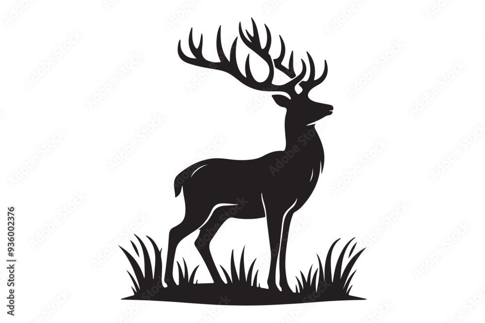 Deer Silhouette Vector Deer Silhouette Vector