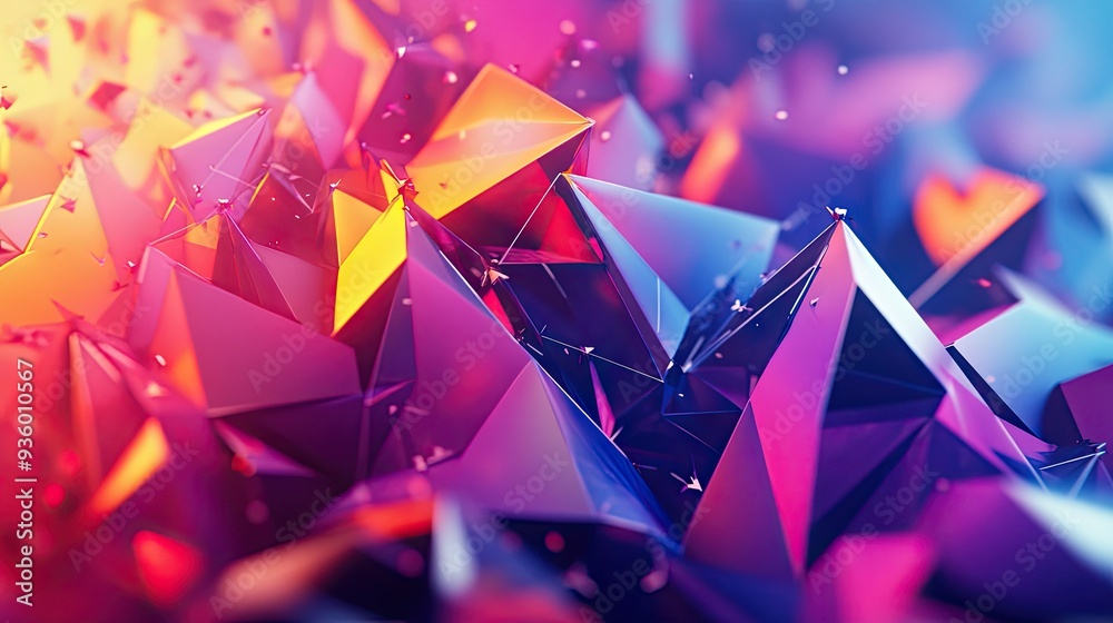 Energetic 3D design with colorful, rotating polygonal shapes in a lively dynamic setting. Energetic 3D design with colorful, rotating polygonal shapes in a lively dynamic setting.