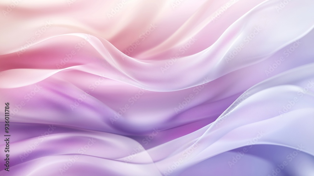 Fototapeta premium Abstract background with soft pastel colors, fabrics in the form of waves.