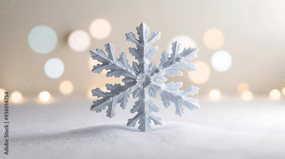 An close-up elegant composition featuring a snowflake centerpiece positioned on a textured black knit fabric, surrounded by gentle bokeh lights that enhance the serene winter scene, real photo, An close-up elegant composition featuring a snowflake centerpiece positioned on a textured black knit fabric, surrounded by gentle bokeh lights that enhance the serene winter scene, real photo,