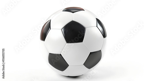 Soccer ball on white background