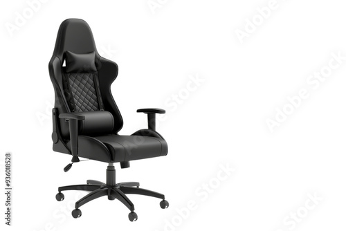 Gaming Chair Black isolated on white background