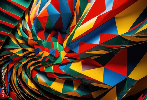 Wallpaper Mural vibrant elements showcased vivid arrangement featuring bright dynamic striking patterns captivating visual experience, art, design, color, shape Torontodigital.ca