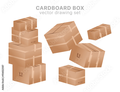 cardboard box set