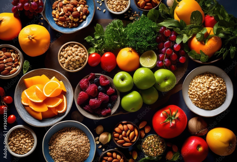 vibrant meal display showcasing colorful ingredients diverse textures aesthetic arrangement, balance, beautiful, composition, contrast, creativity, culinary vibrant meal display showcasing colorful ingredients diverse textures aesthetic arrangement, balance, beautiful, composition, contrast, creativity, culinary