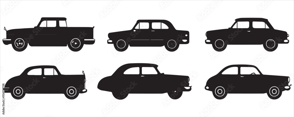 Cars silhouette vector bundle Cars silhouette vector bundle