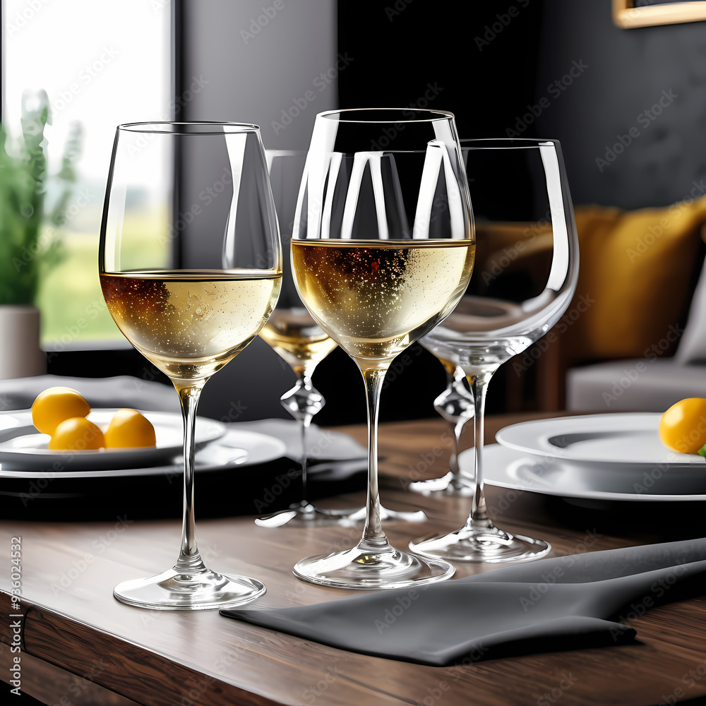 Beautiful and luxurious wine glass Beautiful and luxurious wine glass