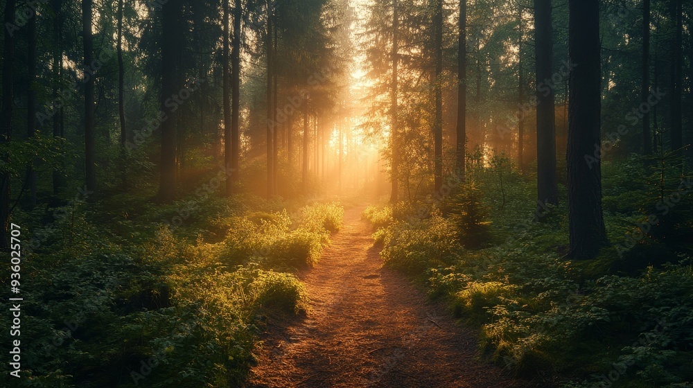 Fototapeta premium Stunning 8K Nature Scene Capturing the Most Beautiful Landscape Ever Seen, Showcasing Pristine Wilderness, Majestic Mountains, Lush Forests, Serene Lakes, and Vibrant Flora in Unparalleled Detail