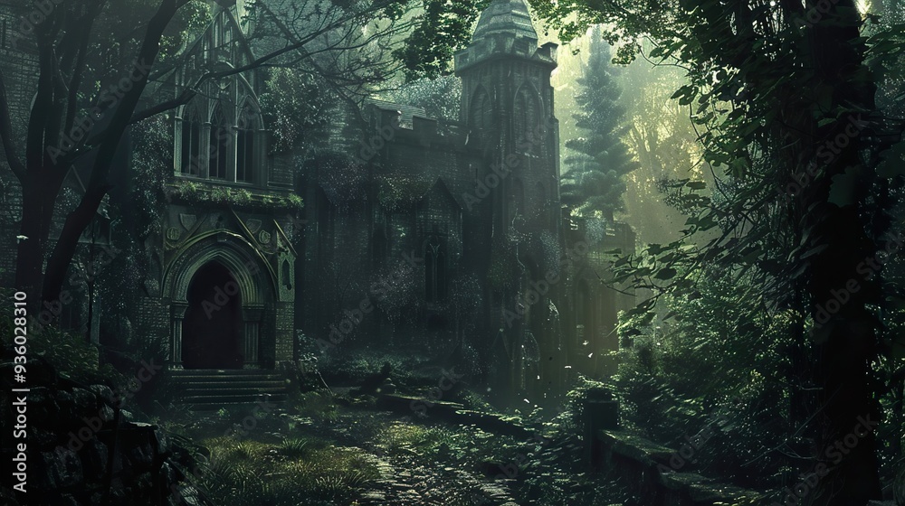 Enchanted Forest Castle: A Gothic Masterpiece Enchanted Forest Castle: A Gothic Masterpiece
