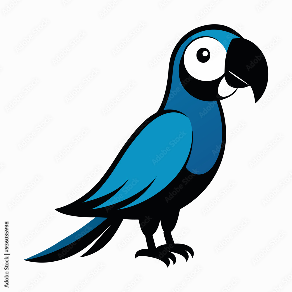 Obraz premium Cartoon Parrot Pointing