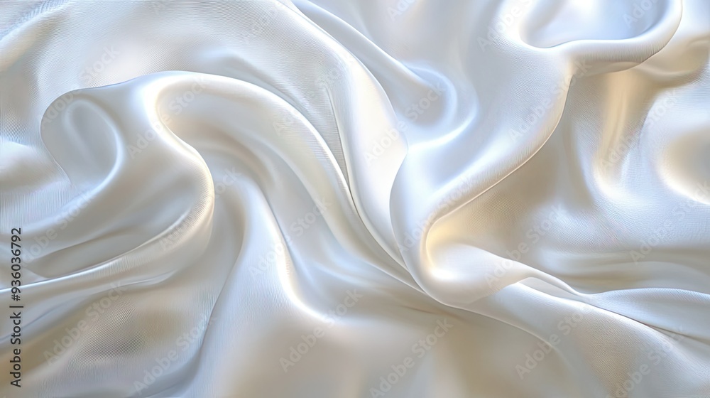 Luxurious, flowing cloth creating an elegant, soft background with smooth, gentle folds. Luxurious, flowing cloth creating an elegant, soft background with smooth, gentle folds.