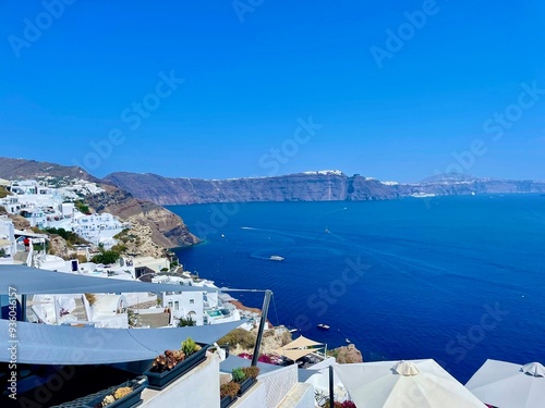 village island in santorini