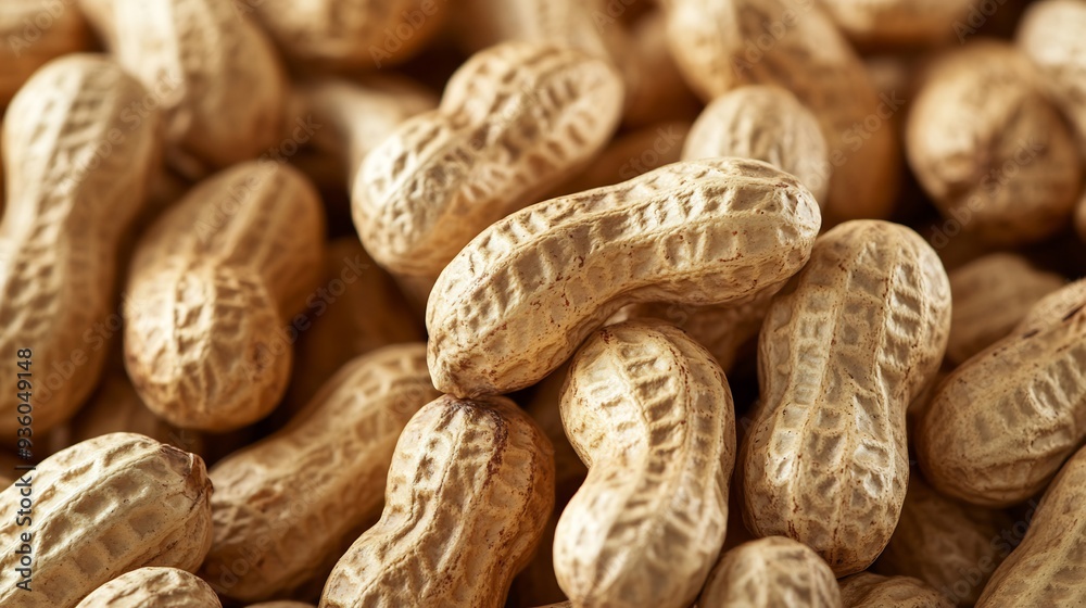Close Up of Shelled Peanuts