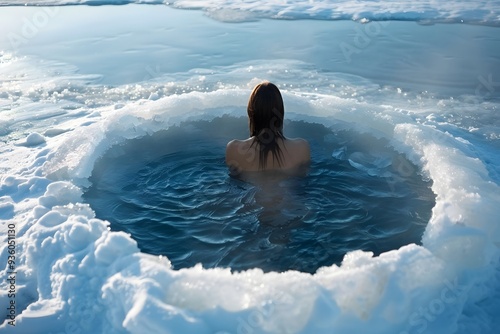 Eisbaden und Meditation – Männer und Frauen in eisigen Bädern
