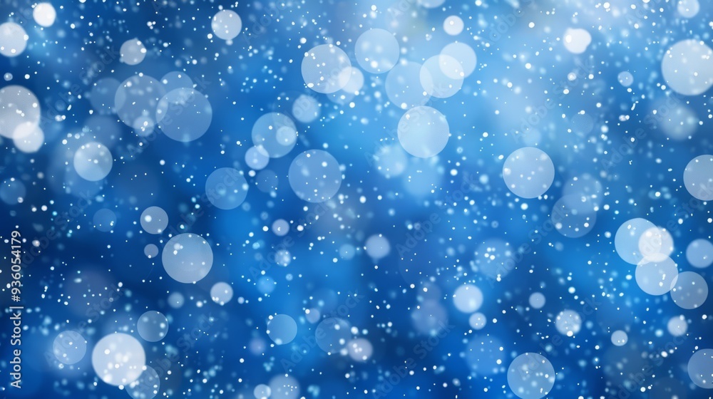 Bright and Sparkling Glittering Out of Focus Christmas Lights Creating a Magical Winter Atmosphere on a Blue Background Bright and Sparkling Glittering Out of Focus Christmas Lights Creating a Magical Winter Atmosphere on a Blue Background