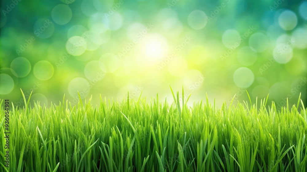 Green grass background with empty space for text Green grass background with empty space for text