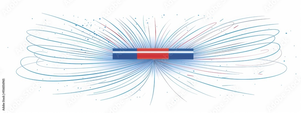 Magnetic Field Lines Around a Magnet: Draw a clear and educational ...