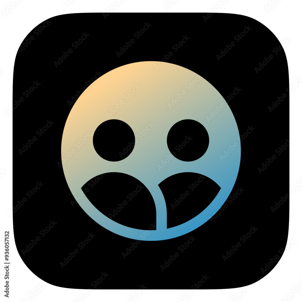 Fototapeta premium Vector people, community, user group icon. Black, white background. Perfect for app and web interfaces, infographics, presentations, marketing, etc.