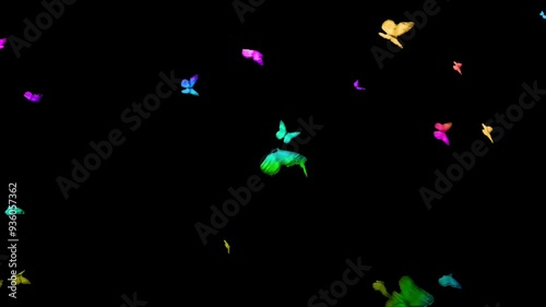 butterfly flying overlay