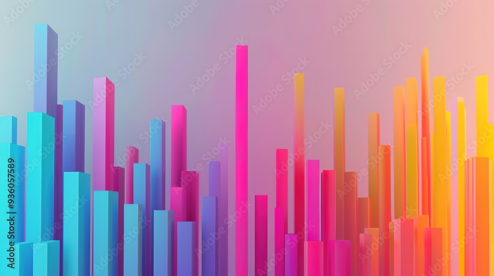 Obraz premium abstract background with lines,Histograms