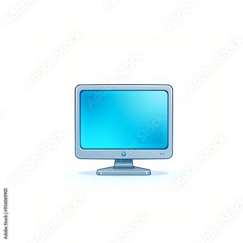 monitor isolated on white background