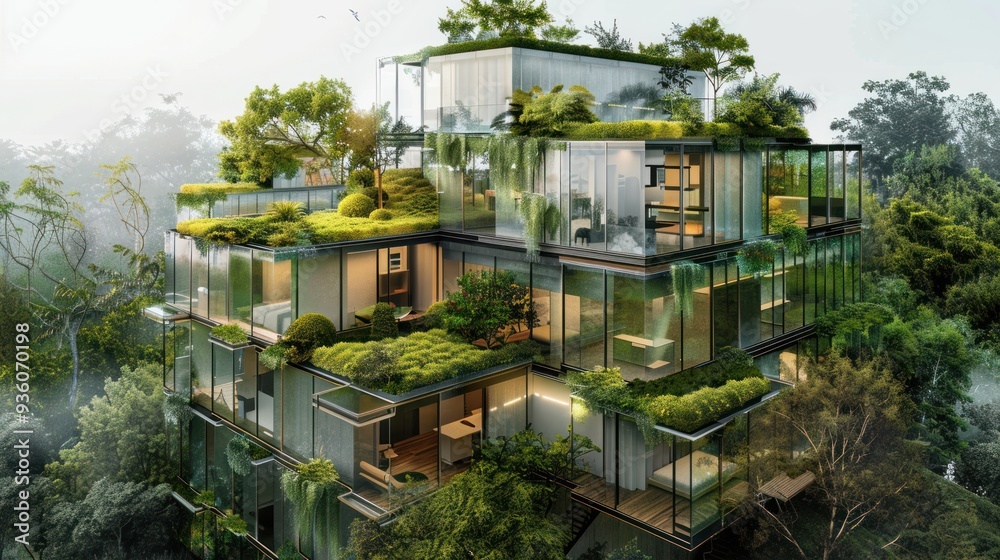 Modern Eco-Friendly Residential Building Modern Eco-Friendly Residential Building