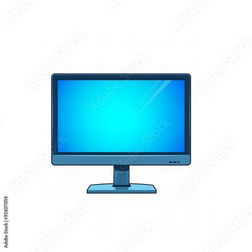 lcd monitor with blue screen