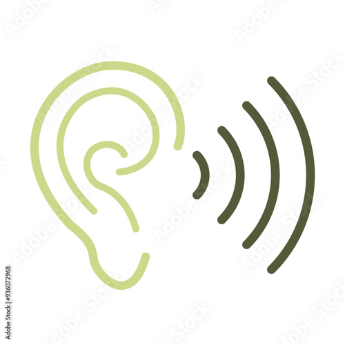 Ear icon template
