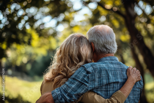 Elderly Couple Enjoying the Serenity of the Park