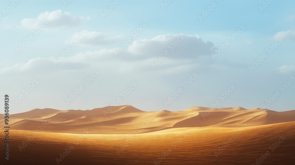 Golden sand dunes under a blue sky, a breathtaking background for desert landscapes and natural beauty themes
Golden sand dunes under a blue sky, a breathtaking background for desert landscapes and natural beauty themes