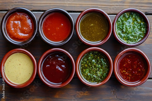 Wallpaper Mural Assortment of Delicious Sauces Torontodigital.ca