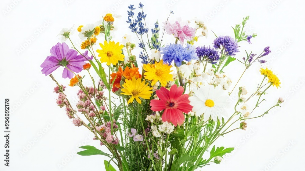 Obraz premium Colorful Wildflower Bouquet