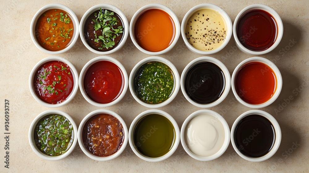Assortment of Dips and Sauces Assortment of Dips and Sauces