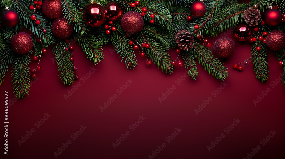 Christmas background with Christmas tree and decorations, background, wallpaper Christmas background with Christmas tree and decorations, background, wallpaper