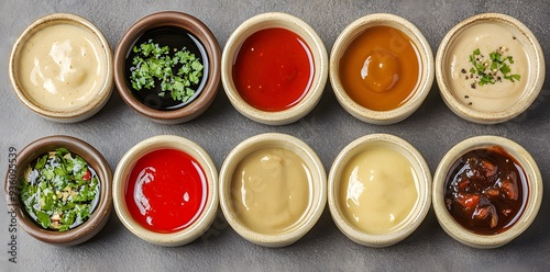 Wallpaper Mural Assortment of Delicious Sauces Torontodigital.ca