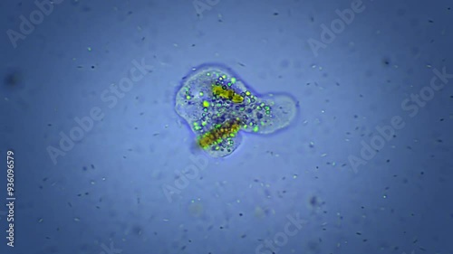 Micro organism Amoeba - magnification 40x photo