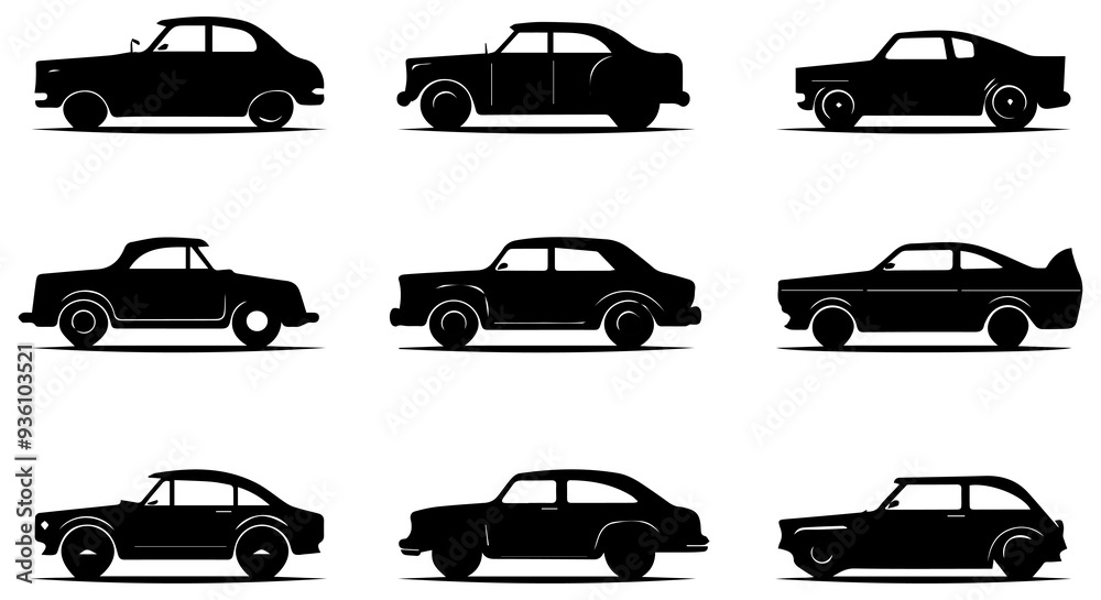 black silhouette car bundle black silhouette car bundle