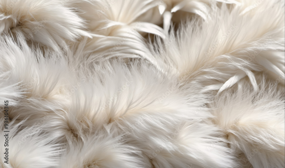 A close-up shot of white feathers A close-up shot of white feathers