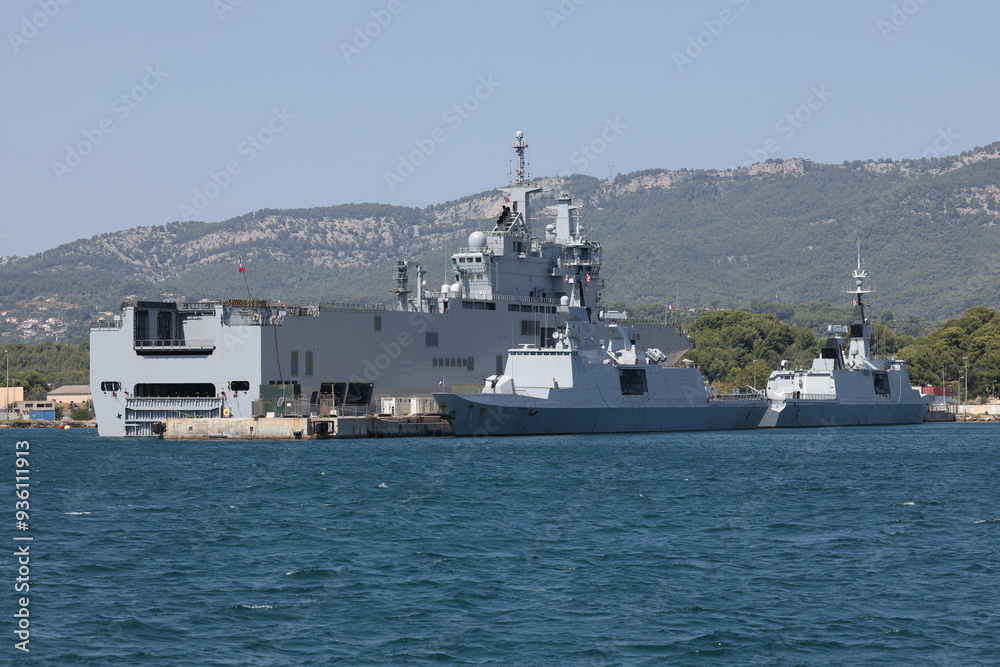 French military boat parked in Toulouse waiting for a new mission French military boat parked in Toulouse waiting for a new mission