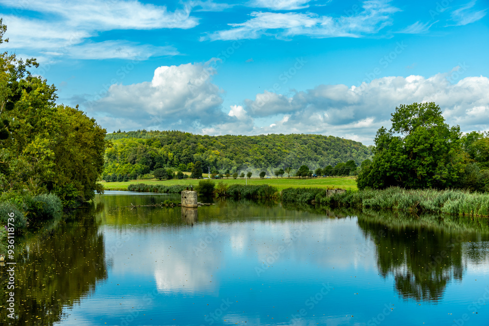 Unterwegs mit dem Fahrrad auf einen Teil der Werratal-Radweg Etappe von der Hörschel bei Eisenach bishin nach Eschwege - Thüringen - Deutschland