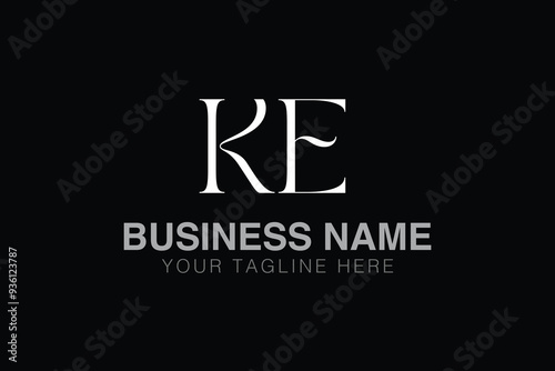 KE K ke initial logo | initial based abstract modern minimal creative logo, vector template image. luxury logotype logo, real estate homie logo. typography logo. initials logo
