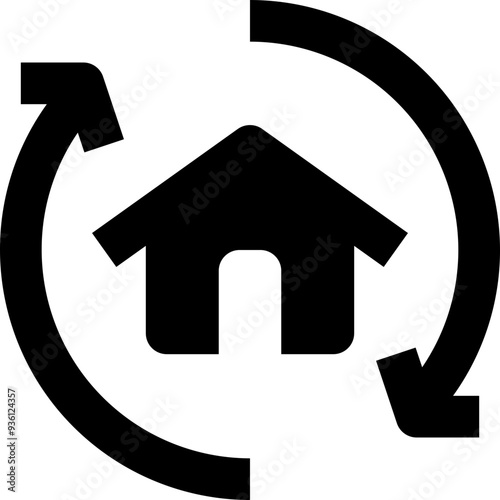 resell black solid icon