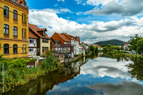 Wallpaper Mural Unterwegs mit dem Fahrrad auf einen Teil der Werratal-Radweg Etappe von der Hörschel bei Eisenach bishin nach Eschwege - Thüringen - Deutschland Torontodigital.ca