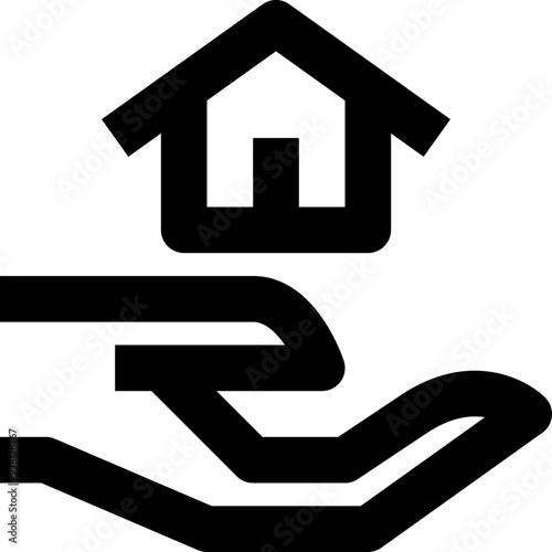 sell black outline icon