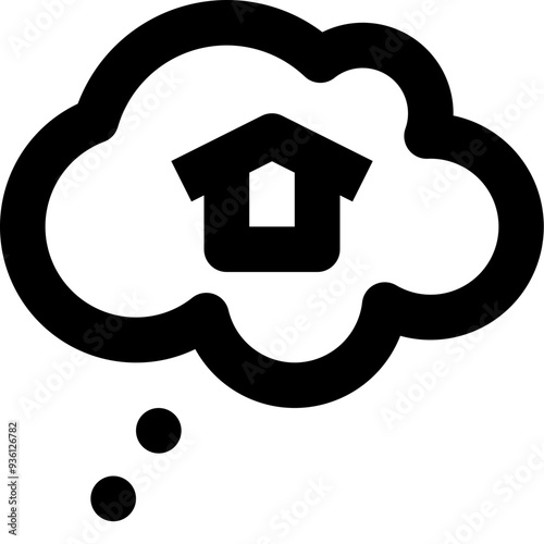 think black outline icon