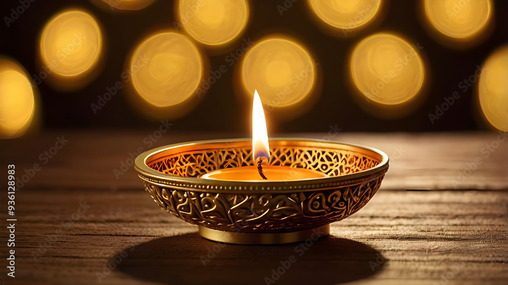 Diwali lamp element. Diwali Celebration Lighting a Sparkler Alongside Traditional Diya Oil Lamp. Diwali lamp element. Diwali Celebration Lighting a Sparkler Alongside Traditional Diya Oil Lamp.