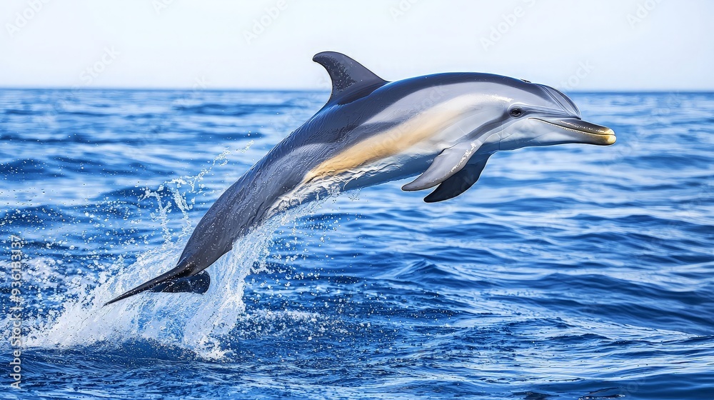 Fototapeta premium Dolphin Leaping Out of the Water