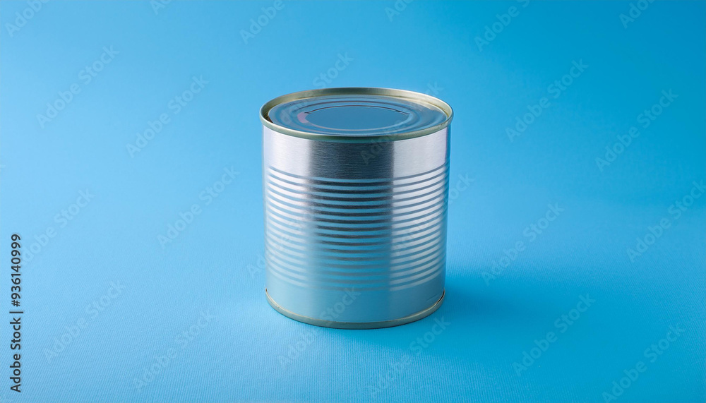 Aluminium can, tin container. Food preservation or canning container mock-up. Aluminium can, tin container. Food preservation or canning container mock-up.