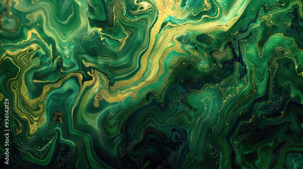Obraz premium Close up of fluid art